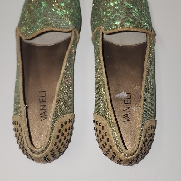 Vaneli iredescent cheetah print studded flats - Picture 10 of 10